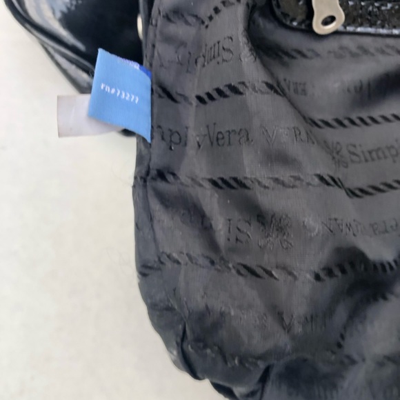 Simply Vera Vera Wang Black Shoulder Bag - Picture 6 of 8